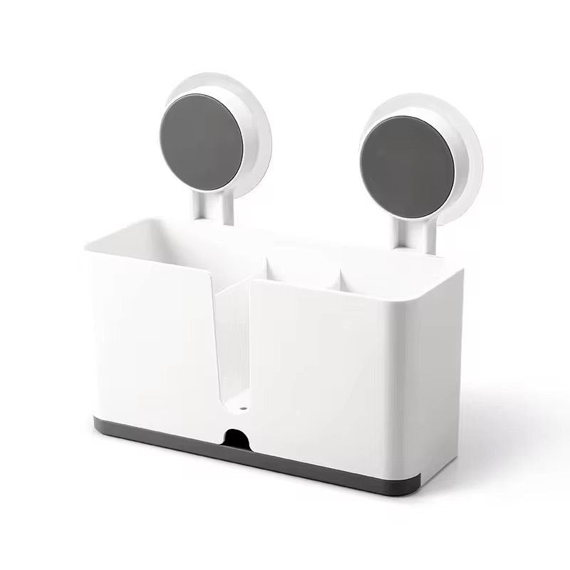 Wall-Mounted Multipurpose Storage Organizer with Suction Cups