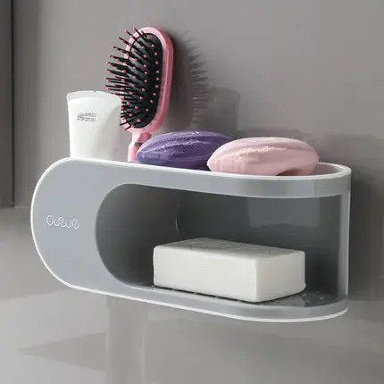 Dual Layer Bathroom Shelf Rack