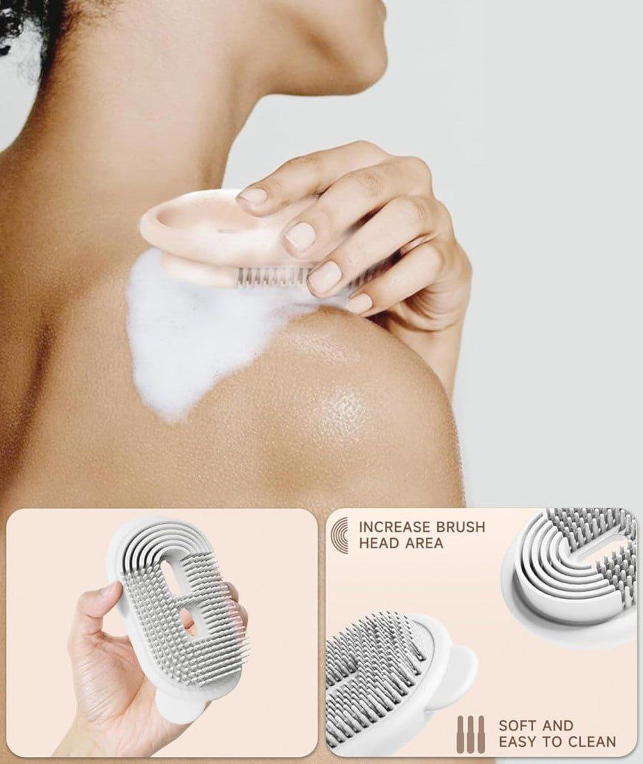 Modern 2-in-1 Soap Case with Silicone Cleaning Brush