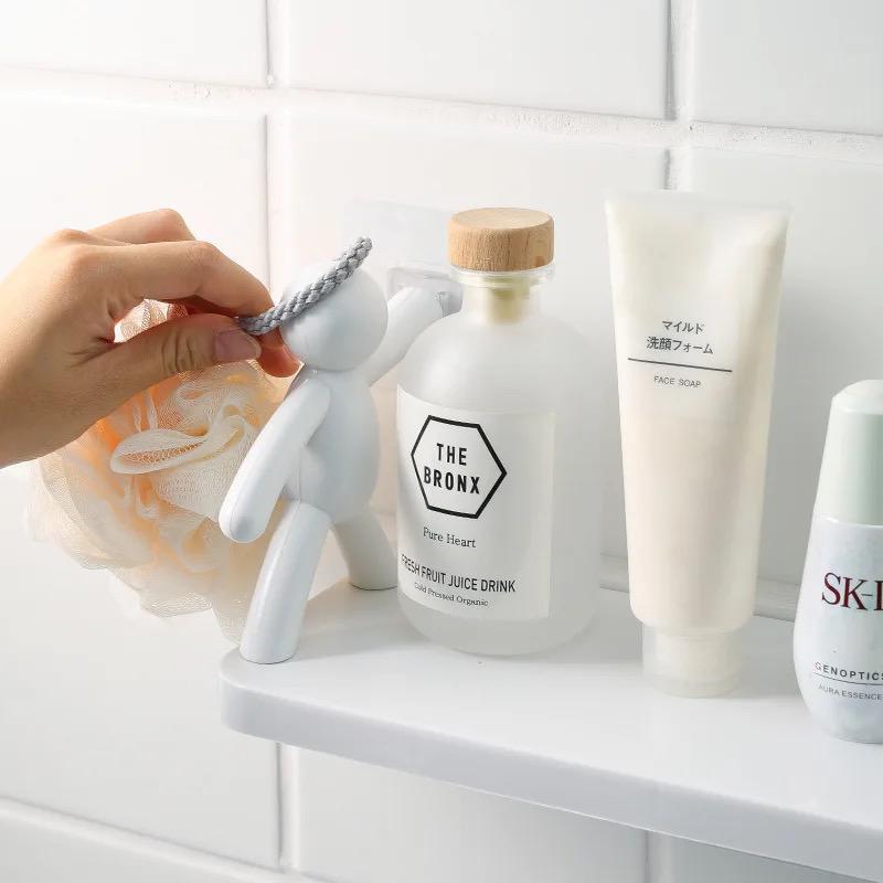 Multi-Purpose Plastic Corner Rack | Self-Adhesive Bathroom Shelf